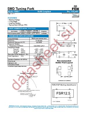FSRLF327 REEL datasheet  